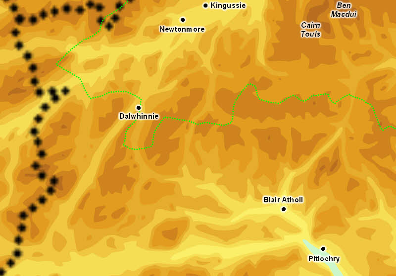 Cairngorms Map South-West