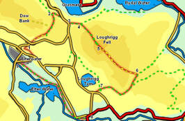 Map for Loughrigg from Elterwater