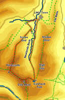 Map for Walk: Hindscarth and Dalehead from Newlands Valley