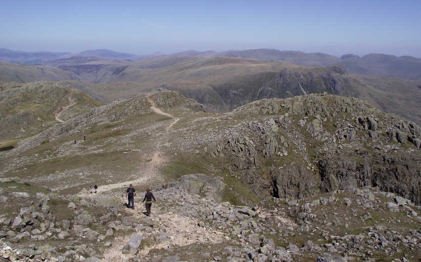 View along Crinkle Crags 