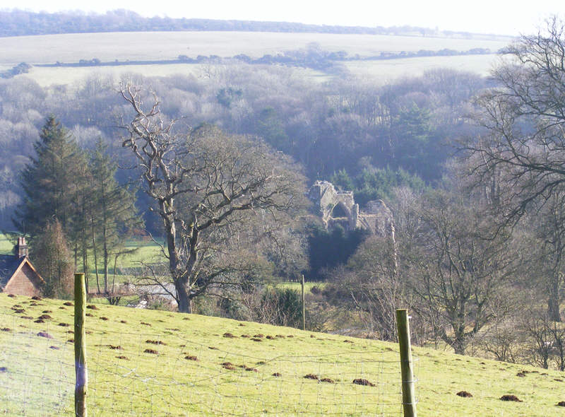 Calder Abbey from the Flatts