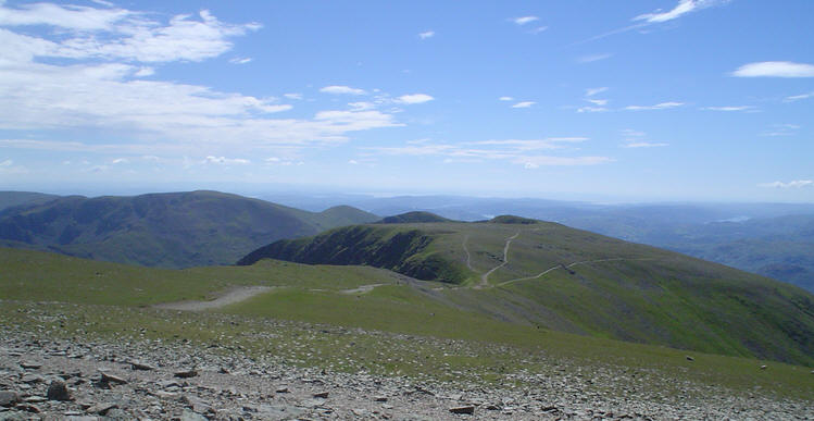 The View south from Helvellyn 