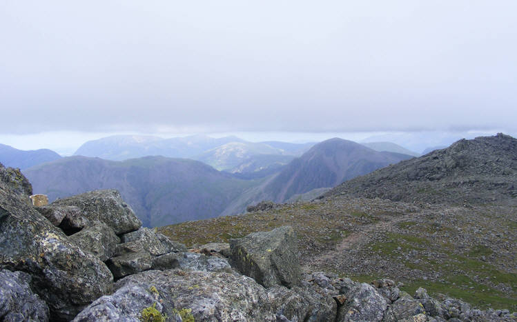 The view north from Scafell
