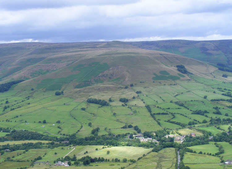 Edale seen from Lord's Seat, Rushup Edge