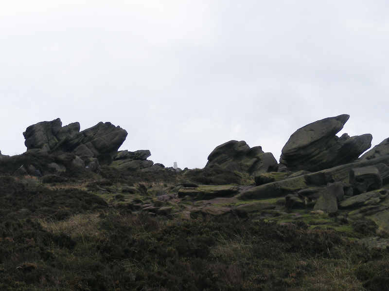 The Trig Point on the Roaches 