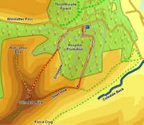 Map for Ascent of Grisedale Pike 