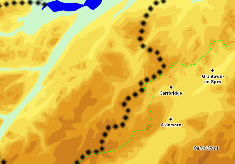 Cairngorms Map North-West