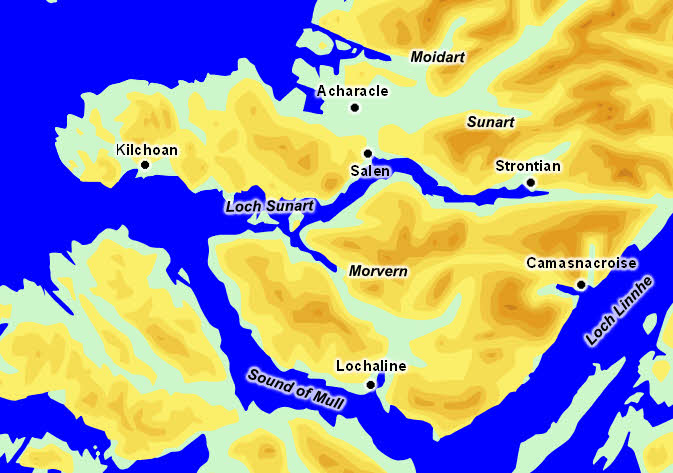 Clickable Map: South-West Lochaber 