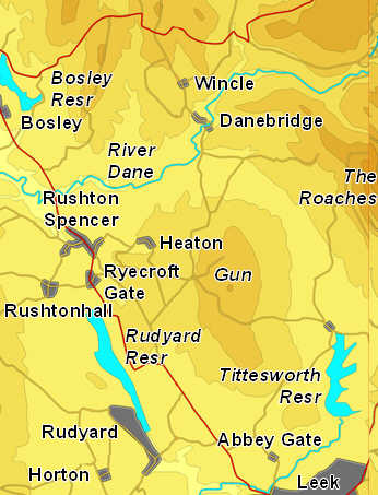 Peaks Map:Tittesworth Reservoir 