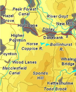 Peaks Map: Whaley Bridge 