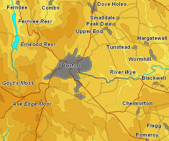 Peaks Map: Buxton 