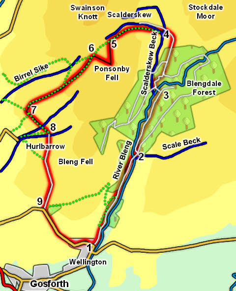 Map: Ponsonby Fell 
