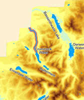 Map showing River Cocker