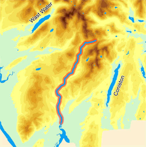 Map of River Duddon 