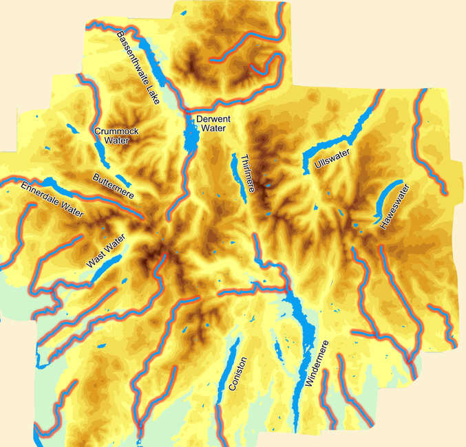 Clickable Map of Rivers of the Lake District 