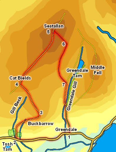 Map: Buckbarrow and Seatallan