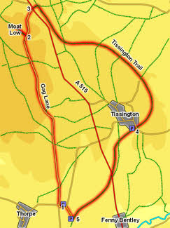 Map for Tissington Walk