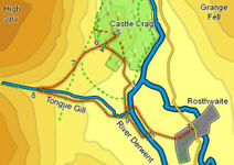 Map for Castle Crag