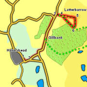 Map for walk up Latterbarrow