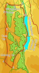 Map for walk on Shining Tor