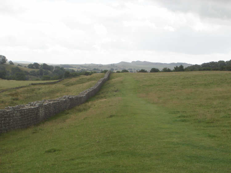 Hadrians wall close to milecastle 49