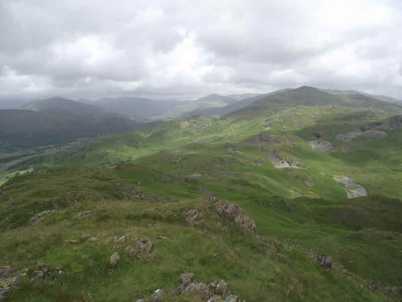 The View north from Stickle Pike 